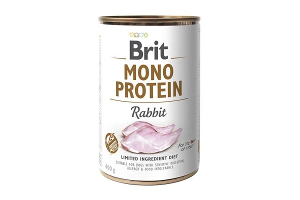 Корм влажный для собак Brit Mono Protein с кроликом, 400 г