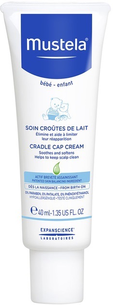 Крем Mustela Bebe детский от себорейных корочек, 40 мл
