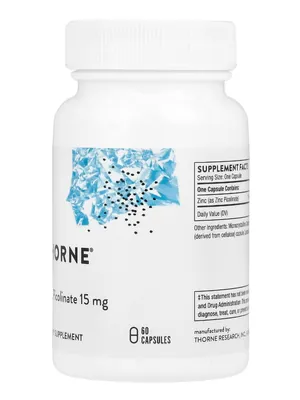 Цинк Піколінат 15 мг Thorne Research Zinc Picolinate капсули №60