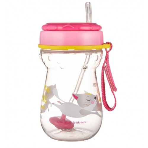 Поїльник Canpol babies 56/521 зі складаною силіконовою трубочкою і обважувачем, 350 мл