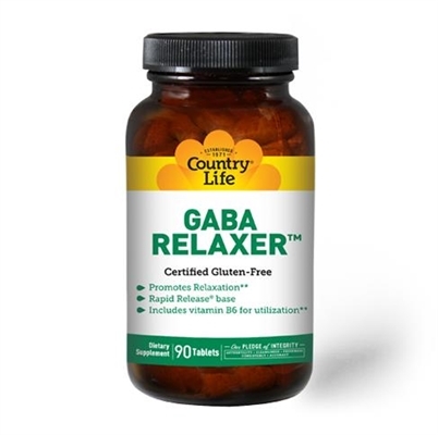 Гамма-аміномасляна кислота Country Life GABA Relaxer, 90 таблеток