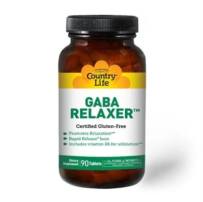 Гамма-аміномасляна кислота Country Life GABA Relaxer, 90 таблеток