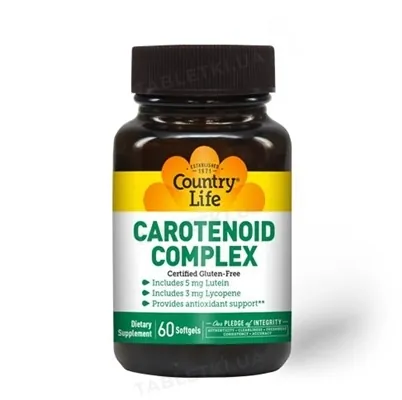 Каротиноїдний комплекс Country Life Carotenoid Complex, 60 капсул