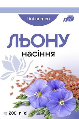 Льна семена по 200 г в пач. с внут. пак.