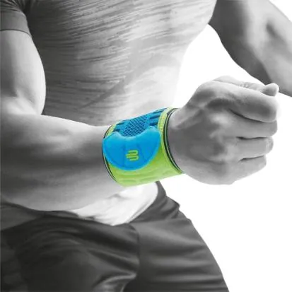 Бандаж на променево-зап'ястковий суглоб Bauerfeind Sports Wrist Strap, блакитний, розмір S/M