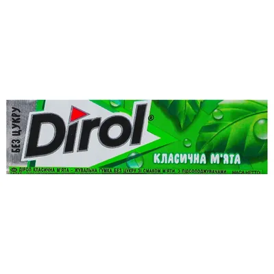 Жувальна гумка Dirol класична м'ята, 14 г