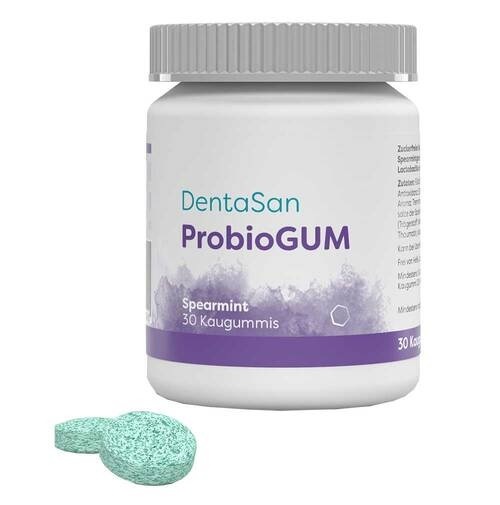 ПробиоГам DentaSan Мята жевательная резинка с подсластителем №30 в пластиковой банке