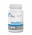 Пищевая добавка VetExpert VetoSkin для поддержания здоровья кожи и качества шерсти у кошек и собак, 90 капсул