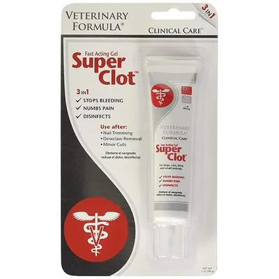 Гель для обробки ран Veterinary Formula Clinical Care Super Clot кровоспинний, знеболюючий, дезінфікуючий, 28 г