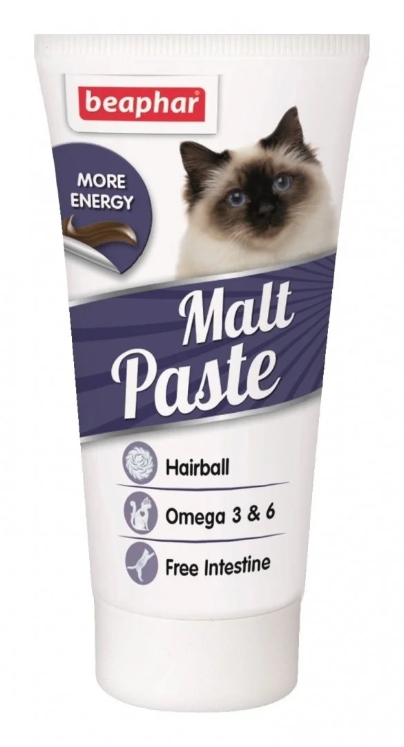 Паста Beaphar Malt Paste для выведения шерсти из желудка у кошек, 25 г