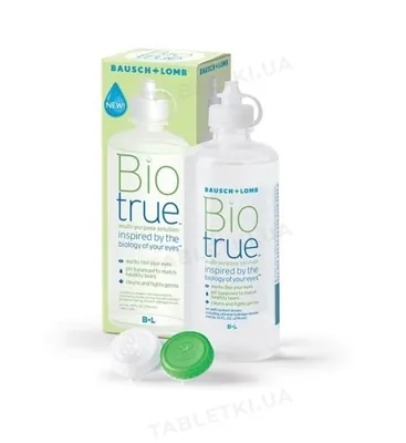 Розчин Biotrue для контактних лінз по 60 мл у флак.