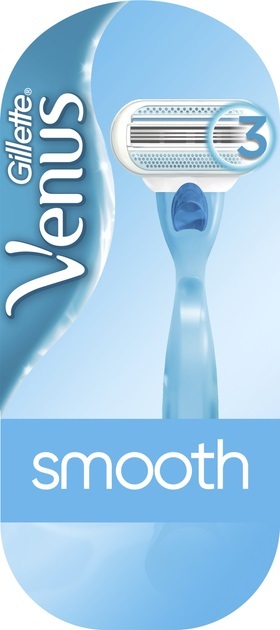 Станок для бритья (бритва) Venus 3 Smooth с 1 сменным картриджем женский