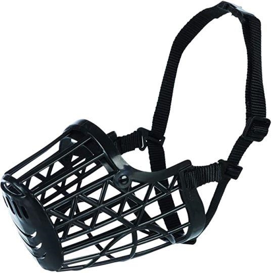 Намордник пластиковый Trixie 17607 XL для собак черный, 35 см