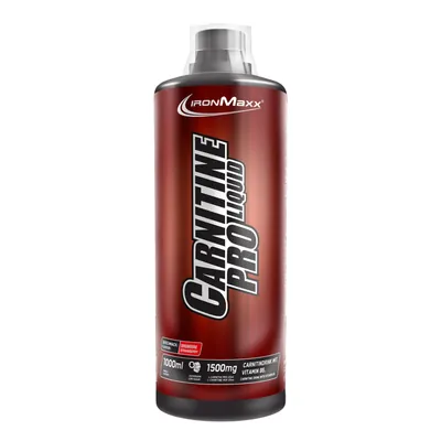 Жироспалювач IronMaxx Carnitine Pro Liquid Полуниця, 1000 мл (пляшка)