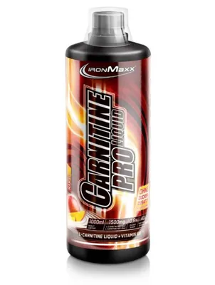 Жироспалювач IronMaxx Carnitine Pro Liquid Полуниця, 1000 мл (пляшка)