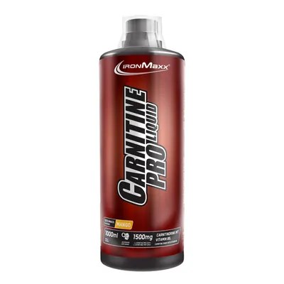 Жироспалювач IronMaxx Carnitine Pro Liquid Манго, 1000 мл (пляшка)