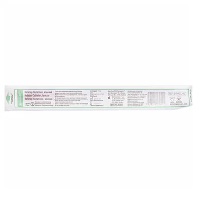 Катетер урологічний Medicare Nelaton Catheter female типу Нелатон жіночий, 18 Fr, червоний, 1 штука