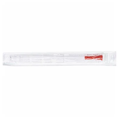 Катетер урологічний Medicare Nelaton Catheter female типу Нелатон жіночий, 18 Fr, червоний, 1 штука