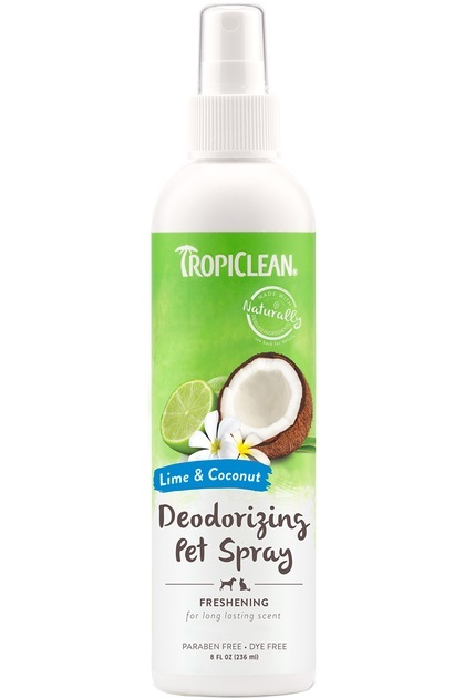 Спрей-дезодорант TropiClean Лайм и кокос для кошек и собак, 236 мл