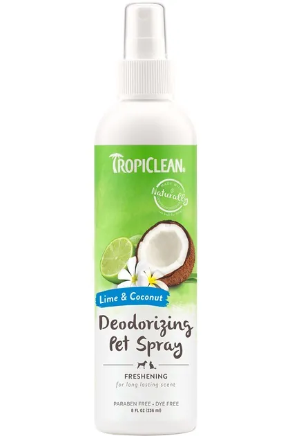 Спрей-дезодорант TropiClean Лайм та кокос для котів та собак, 236 мл