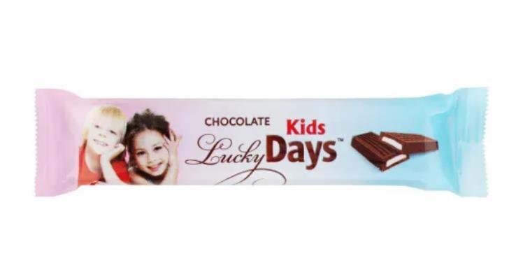 Шоколад Lucky Days молочный с молочной начинкой, 12,5 г