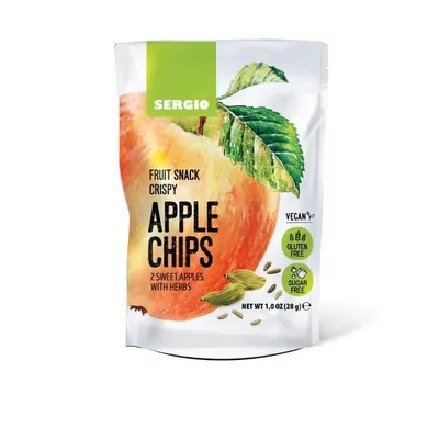 Чіпси SERGIO Fruit Snack Crispy яблучні з травами, 28г