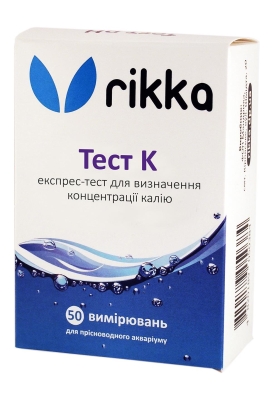 Тест К Rikka для определения концентрации калия в аквариумной воде