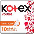 Прокладки гігієнічні Kotex Young нормал, сіточка, 10 шт