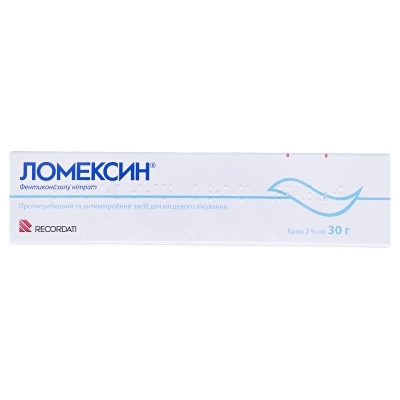 Ломексин крем 2 % по 30 г в тубах