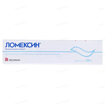 Ломексин крем 2 % по 30 г у тубах