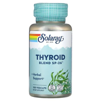 Комплекс Solaray Thyroid Blend SP-26, 100 вегетаріанських капсул
