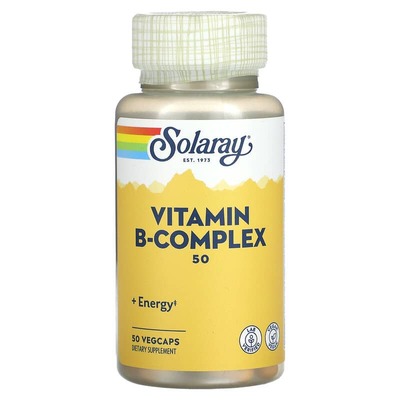 Витамины группы В Solaray Vitamin B-Complex 50, 50 вегетарианских капсул