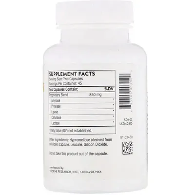 Ензими Thorne Research Plantizyme, 90 капсул
