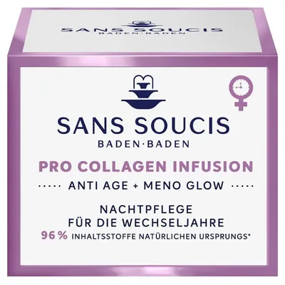 Крем для обличчя Sans Soucis Pro Collagen Infusion антивіковий нічний, 50 мл
