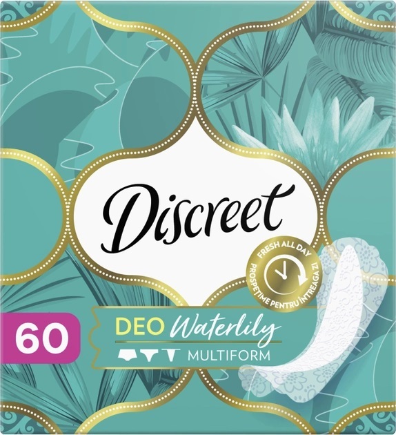 Прокладки ежедневные Discreet Deo Waterlily Multiform, 60 шт