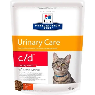Корм сухий Hill's Prescription Diet C/D Urinary Stress Feline Chicken для кішок з ідіопатичним циститом, зі смаком курки, 400 г