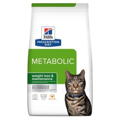 Корм сухой Hill's Prescription Diet Feline Metabolic Weight Management для кошек, с курицей 1,5 кг