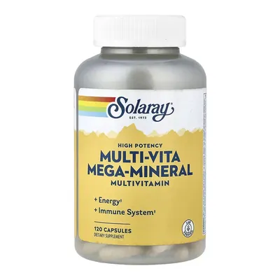 Мультивітамінний комплекс Solaray Mega-Mineral Multi-Vitamin, 120 капсул