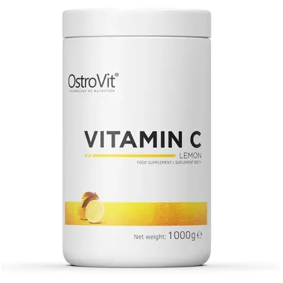 Вітамін С OstroVit Vitamin C 1000 мг порошок для внутрішнього застосування, лимон, 1000 г