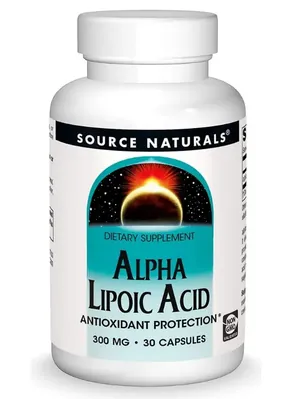 Альфа-ліпоєва кислота Source Naturals Alpha Lipoic Acid 300 мг, 30 капсул