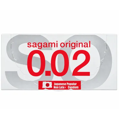 Презервативи Sagami Original 0.02 поліуретанові ультратонкі, 2 штуки