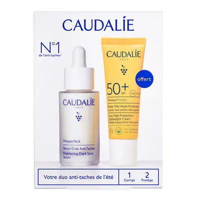 Набір Caudalie Vinoperfect Serum (Сироватка Vinoperfect 30 мл + Легкий сонцезахисний крем з SPF50+ 20 мл)