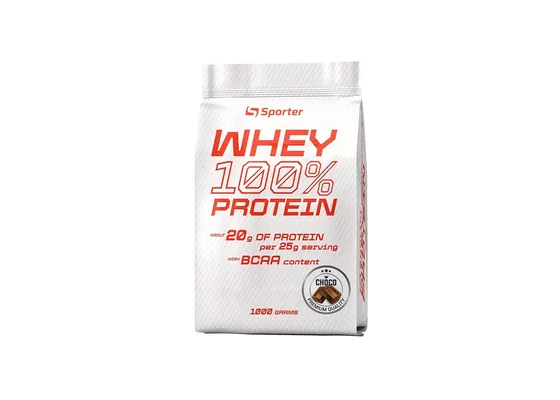 Протеїн сироватковий концентрат Sporter Whey 100% Protein шоколад, 1000 г