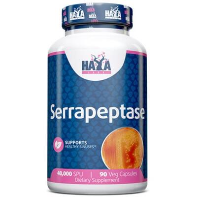 Серрапептаза Haya Labs Serrapeptase 40000 SPU, 90 капсул