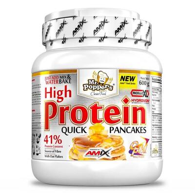 Смесь протеиновая Amix Nutrition Mr.Popper?s-High Protein Pancakes для приготовления панкейков ваниль-йогурт, 600 г