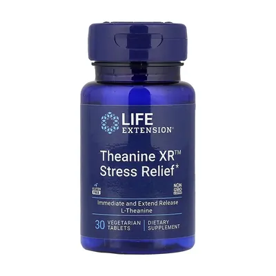 Допомога при стресі Life Extension Theanine XR Stress Relief, 30 вегетаріанських таблеток
