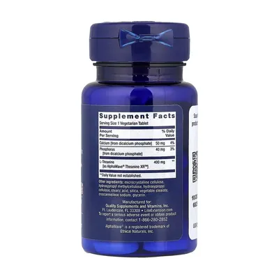 Допомога при стресі Life Extension Theanine XR Stress Relief, 30 вегетаріанських таблеток