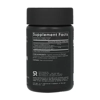 Лютеїн + Зеаксантин Sports Research Lutein + Zeaxanthin 20 мг вег. капсули №120