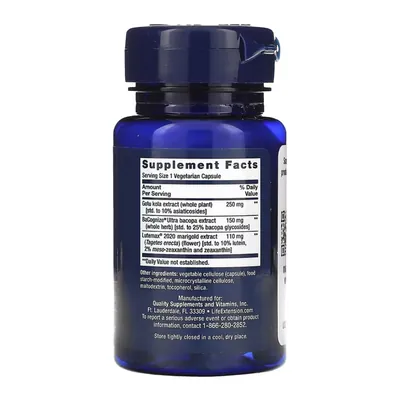 Комплекс для мозку Life Extension Quick Brain Nootropic, 30 веганських капсул