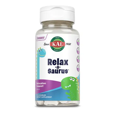 Комплекс для розслаблення та спокою KAL Relax-a-Saurus Chewable для дітей виноград, 30 жувальних таблеток
